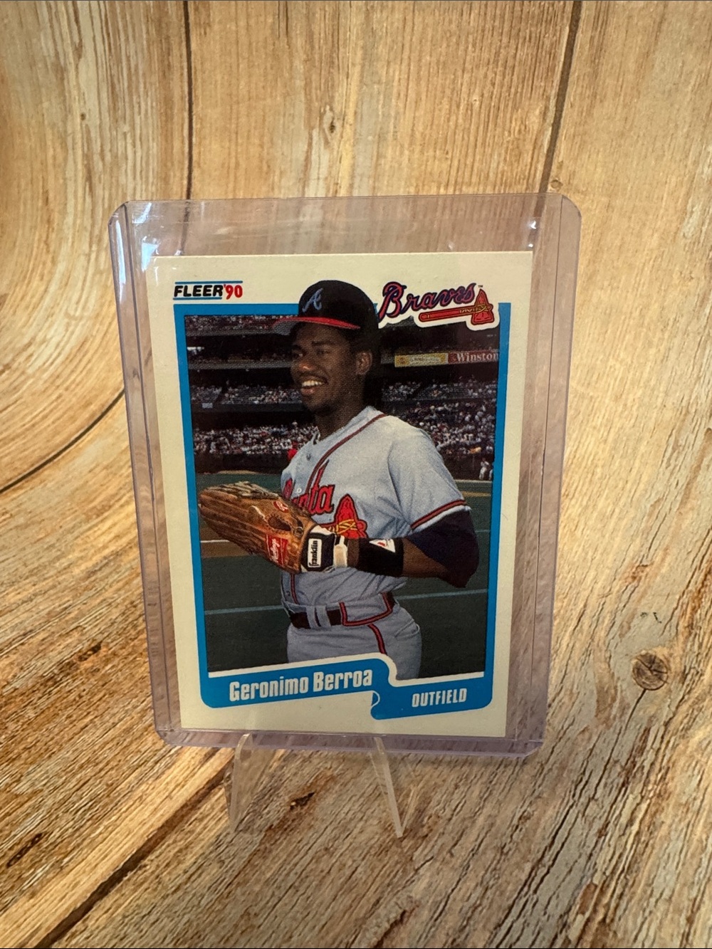 VTG Fleer '90 Geronimo Berroa #575 Baseball Trading Card Item #PHK1782
